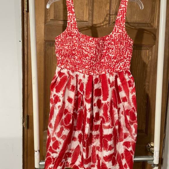 BB Dakota Red & White Sleeveless Dress. Size 2 - Picture 3 of 6
